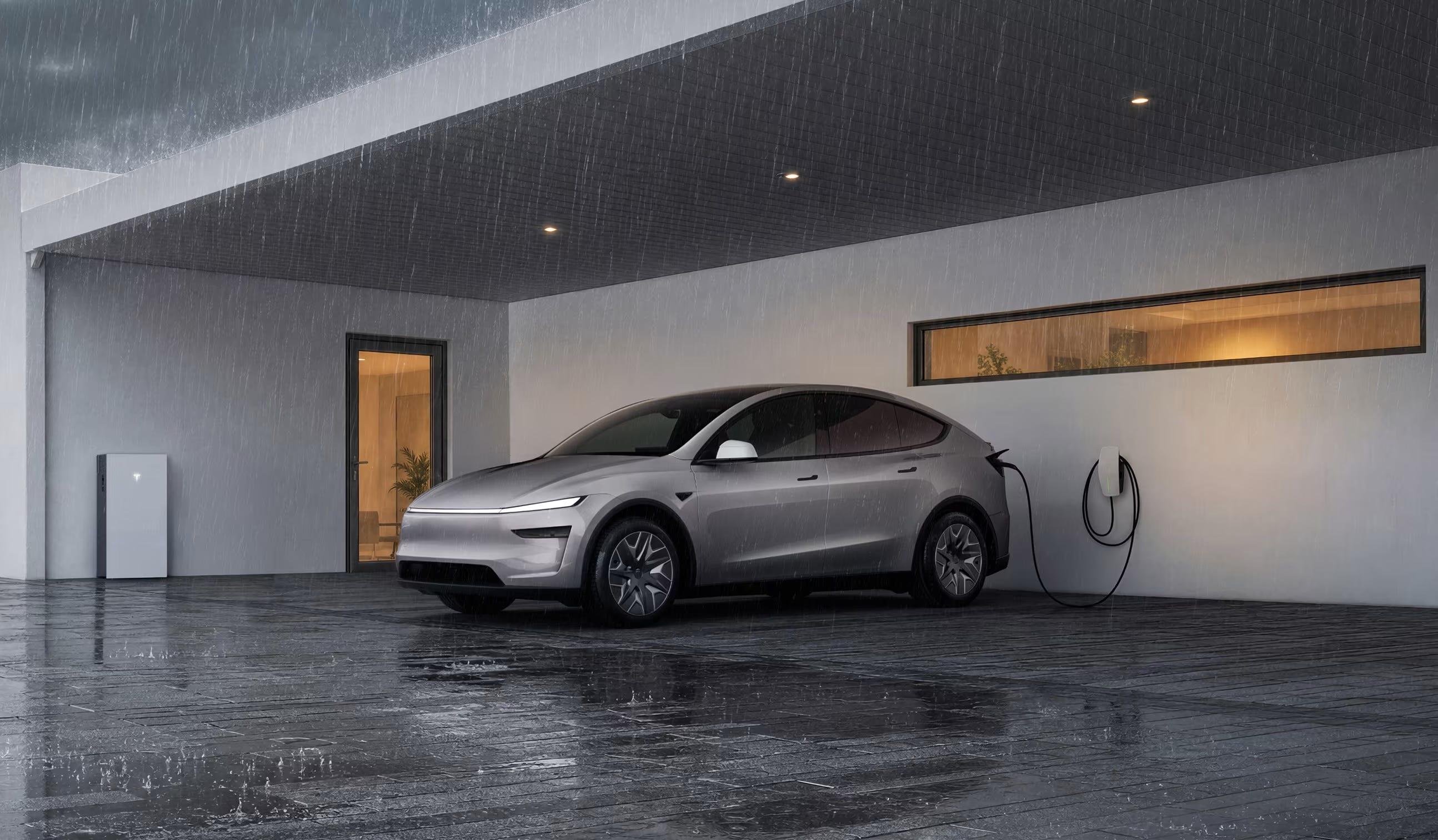特斯拉Model 3/Y获V2H双向充电功能，家充反向送电成现实