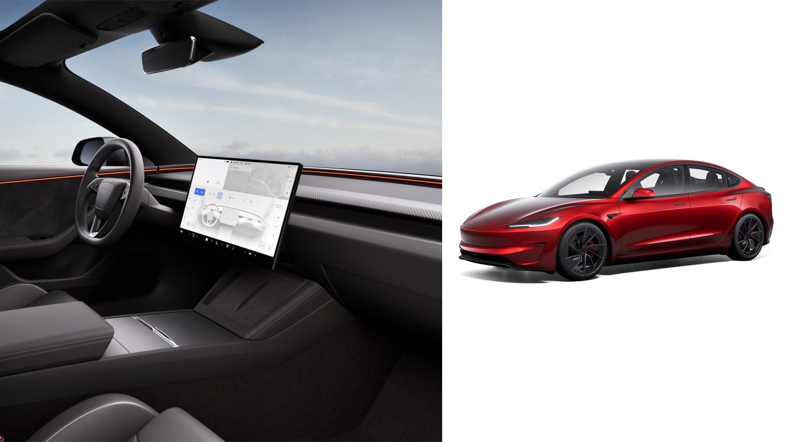 特斯拉Model 3美国升级：性能续航提升，换装16英寸屏